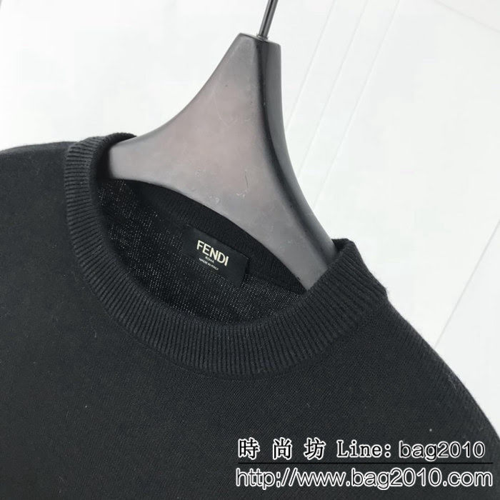 FENDI芬迪 18SS秋冬新款毛衣 FF系列圖案 美麗奴羊毛面料 毛織柔軟舒適 可直接接觸皮膚穿著 高版本情侶款 ydi2322
